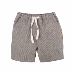 Brun/vit-randiga linne shorts kortbyxor för barn -  86-128cl