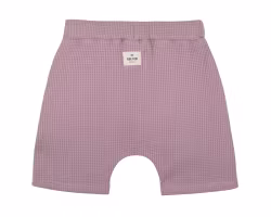 Shorts kortbyxor för barn i våfflad eko bomull - Ljuslila- 86-128cl