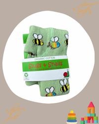 Barn strumpbyxor Rain bee - med halkskydd 0-6år