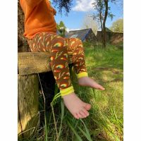 Barn strumpbyxor utan fot - Retro brun - 6mån-5år