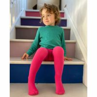 Rosa Barn strumpbyxor fuchsia- med halkskydd 1-10år