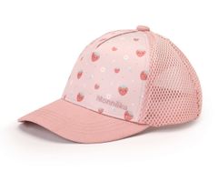 Söt keps för barn rosa med jordgubbar 1-6år