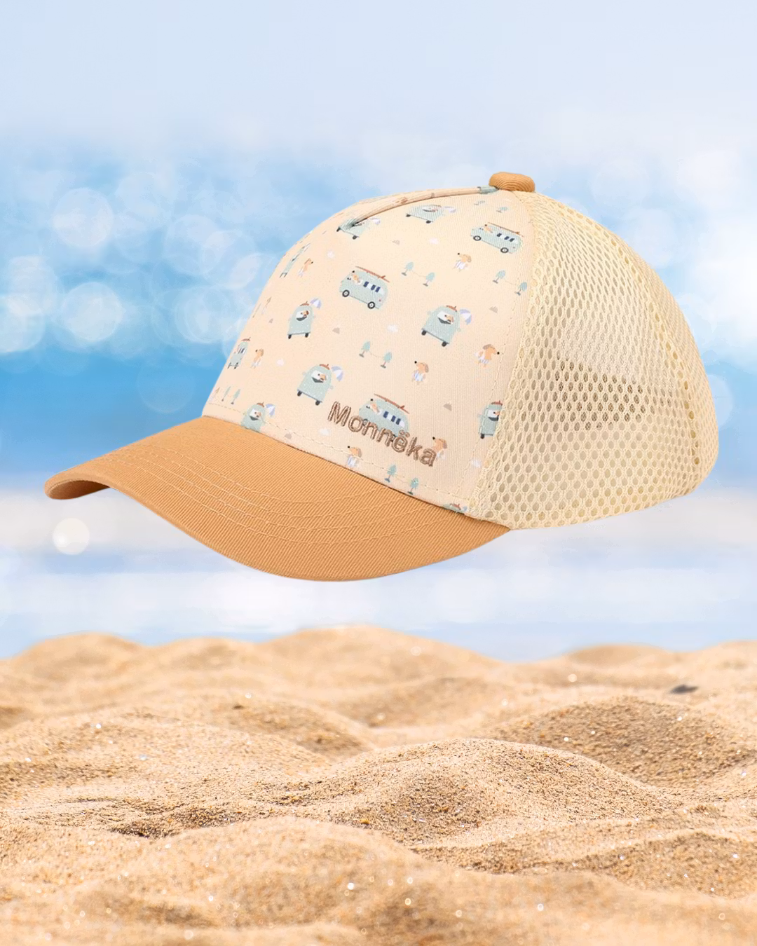 Sommar keps för barn gul Surf Van 1-6år