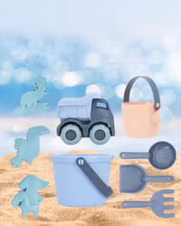 Strand Sandleksaker för barn Blå