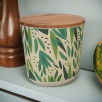 Förvaringsburk bambu med trälock small - Tårpil