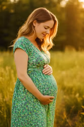 Omlott klänning Gravid Amning eller Vardag dam - äng - XS-L (34-48)