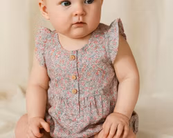 Bebiskläder Body för baby ärmlös - Sommaräng 62-80cl