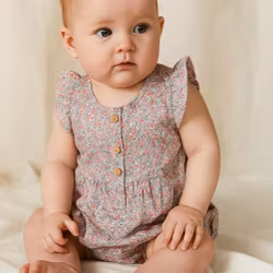 Bebiskläder Body för baby ärmlös - Sommaräng 62-80cl