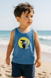 Tank top Linne för barn - Dinosaurie 12mån-5år