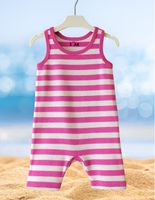 Eiser Tanksuit – Rosa/Vit Randig Komfort för Baby 50-98cl