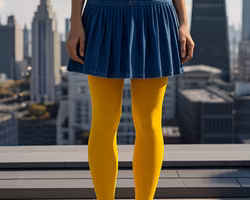 Strumpbyxor tonår vuxen Solskensgula - Small-Large Dam Herr
