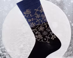 Strumpa Merinoull Dam Herr Garden Blå -35-45