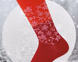 Strumpa Merinoull Dam Herr Garden röd-35-45