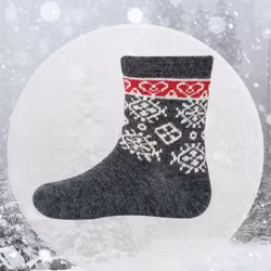 Strumpor Barn Merinoull Fjällnäs - Antracit 16-34