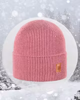 Vinter Mössa merinoull blandning Dusty pink -Barn/ vuxen 12mån - vuxen