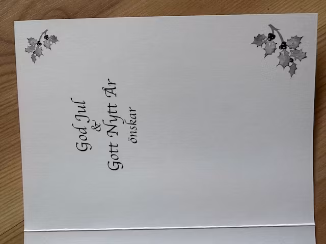 Julkort Tomten framför brasan - 10st