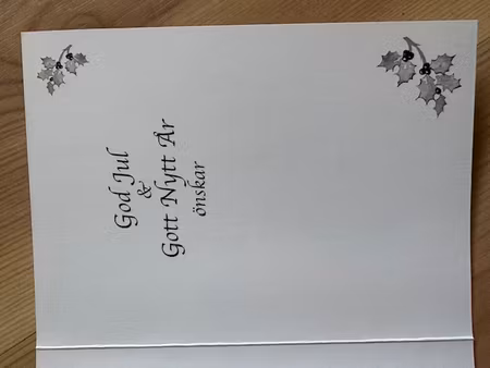 Julkort Tomten framför brasan - 10st