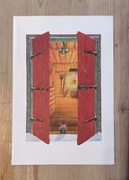 Julkort dubbla med kuvert - Jul i stallet 10-pack