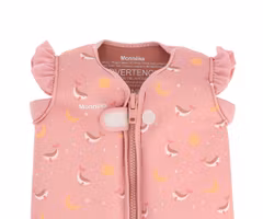 Simväst för barn - Rosa med valar 1-6år