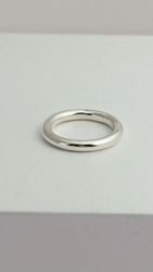 Handgjord silverring Mixa slät 3mm