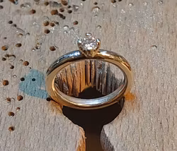 Prinsessring 3 mm med cz