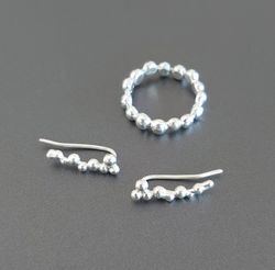 Örhängen i argentium silver 935