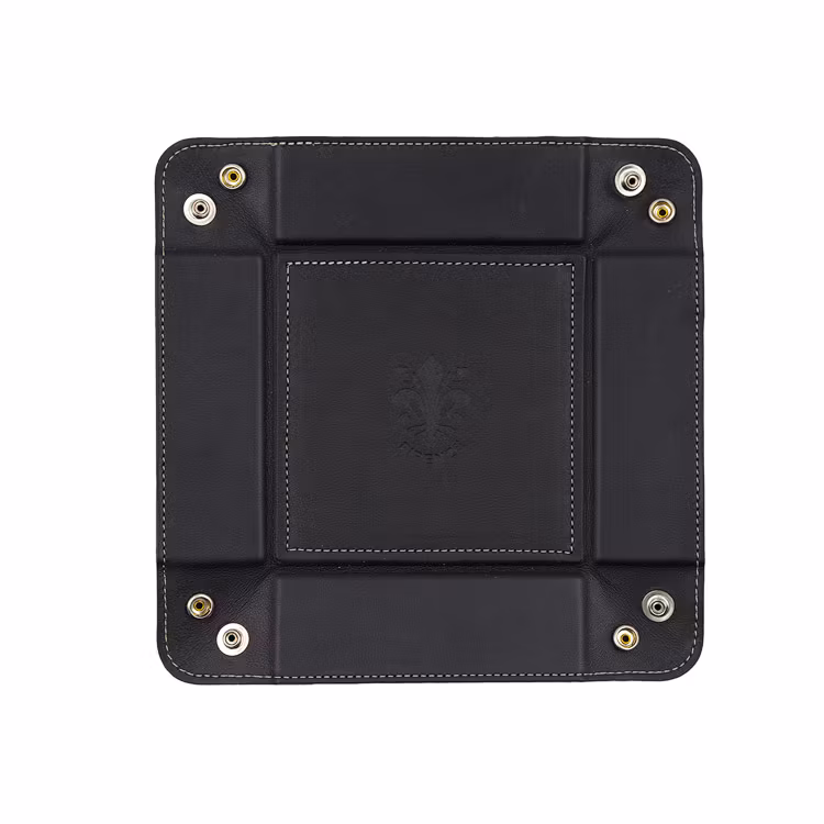 Firenze Leather Tray Black