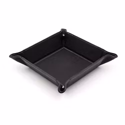 Firenze Leather Tray Black