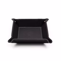 Firenze Leather Tray Black