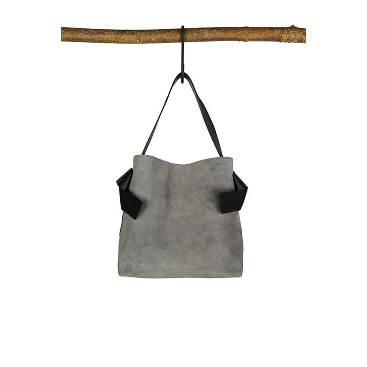 Arron Suede Handbag Grey