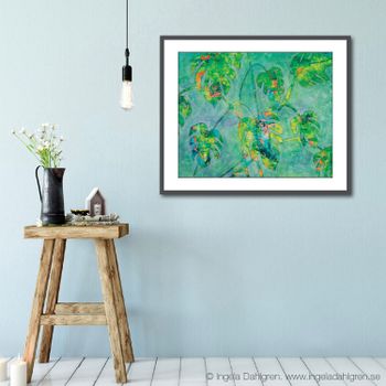 Ingela Dahlgren Monstrera Art Print