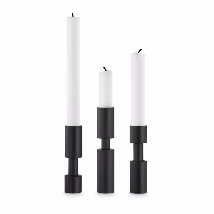 H.Skjalm P. Sunday Candlestick Black 14 cm