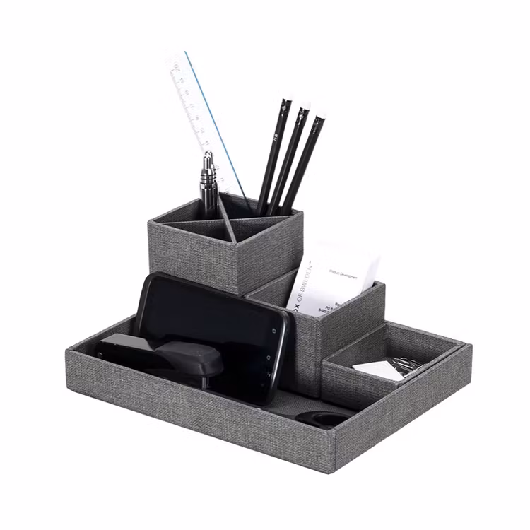 Bigso Box of Sweden Lena Desktop Organizer Grey