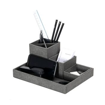 Bigso Box of Sweden Lena Desktop Organizer Grey