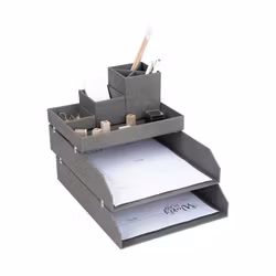 Bigso Box of Sweden Håkan Letter Trays Grey