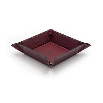 Firenze Leather Tray Burgundy
