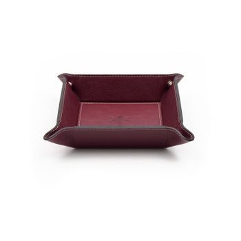 Firenze Leather Tray Burgundy
