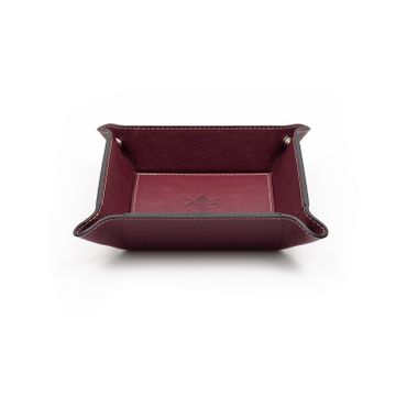 Firenze Leather Tray Burgundy