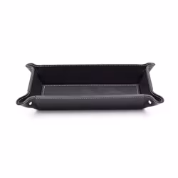 Firenze Leather Tray Small Black