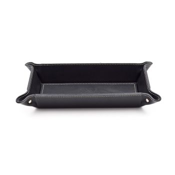 Firenze Leather Tray Small Black