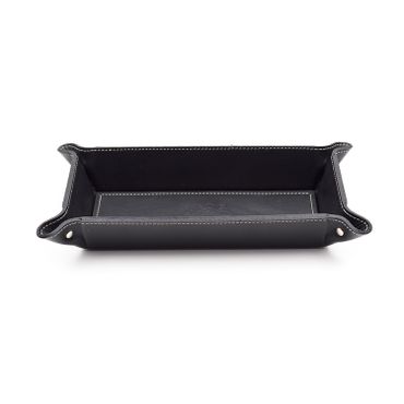 Firenze Leather Tray Small Black