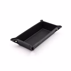 Firenze Leather Tray Small Black