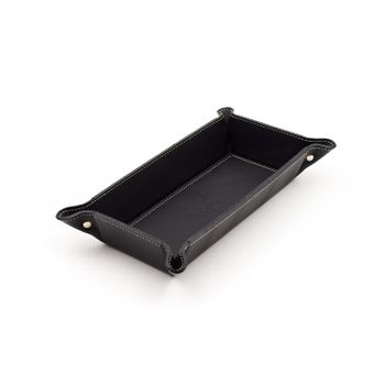 Firenze Leather Tray Small Black