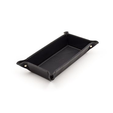 Firenze Leather Tray Small Black