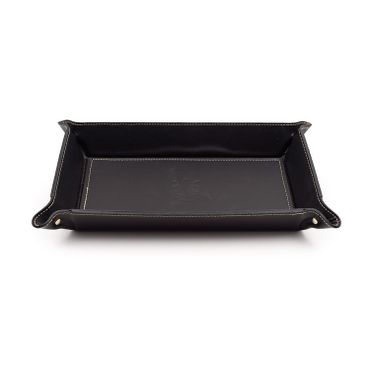 Firenze Leather Tray Large Black
