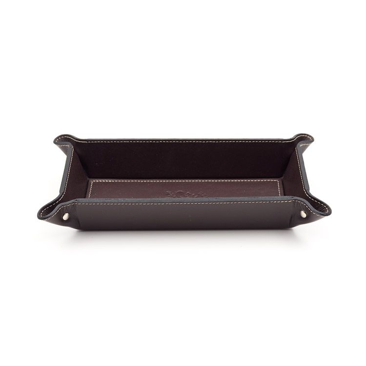 Firenze Leather Tray Small Brown