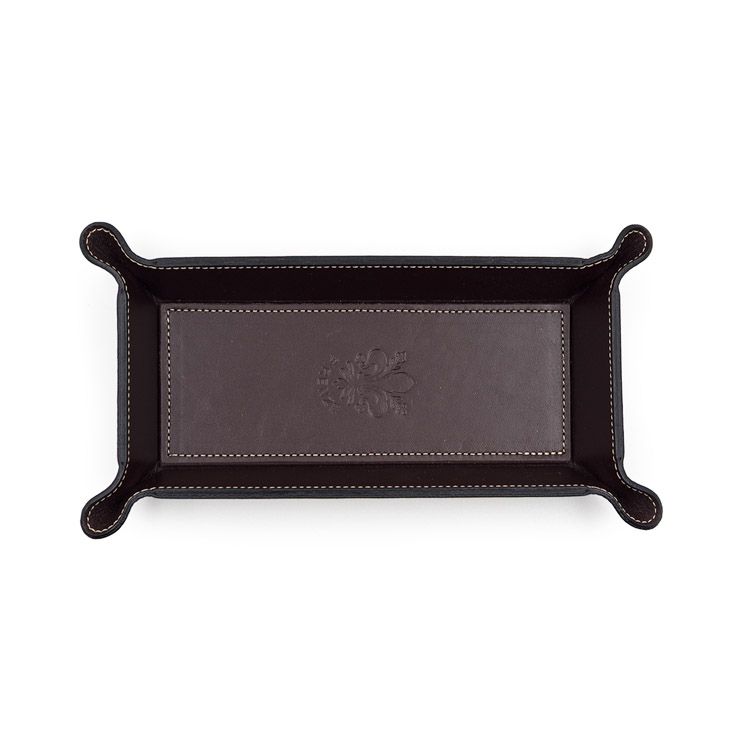 Firenze Leather Tray Small Brown