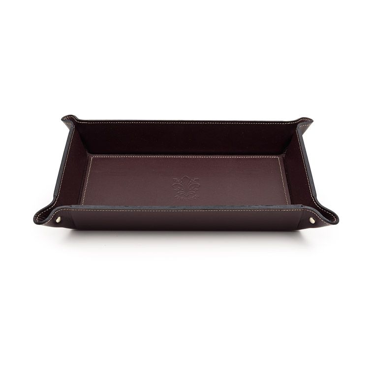 Firenze Leather Tray Large Brown