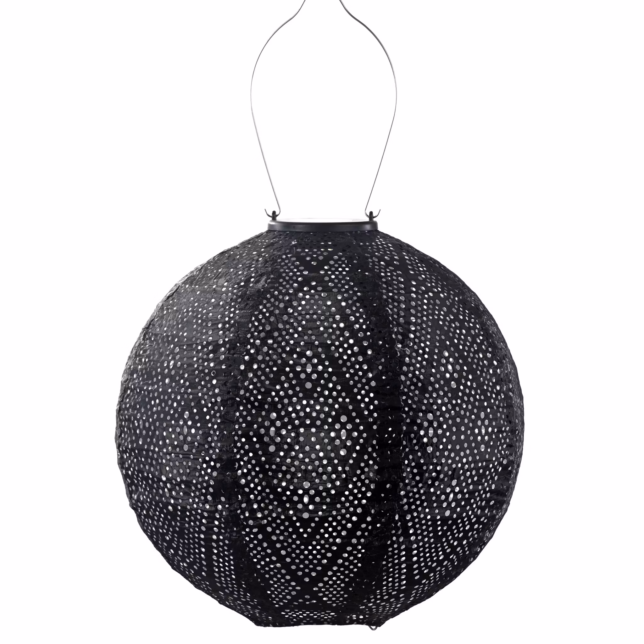 LUMIZ solar lantern IKAT round black 30 cm