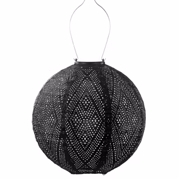 LUMIZ solar lantern IKAT round black 30 cm